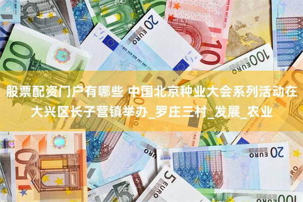 股票配资门户有哪些 中国北京种业大会系列活动在大兴区长子营镇举办_罗庄三村_发展_农业