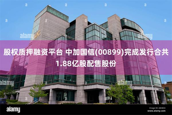 股权质押融资平台 中加国信(00899)完成发行合共1.88亿股配售股份
