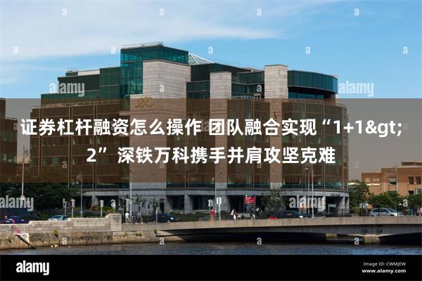 证券杠杆融资怎么操作 团队融合实现“1+1>2” 深铁万科携手并肩攻坚克难