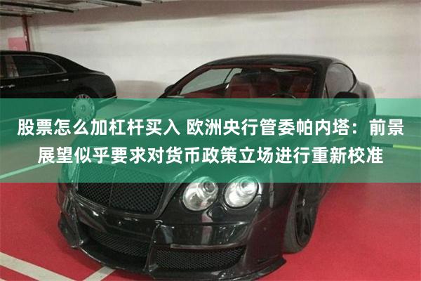 股票怎么加杠杆买入 欧洲央行管委帕内塔：前景展望似乎要求对货币政策立场进行重新校准