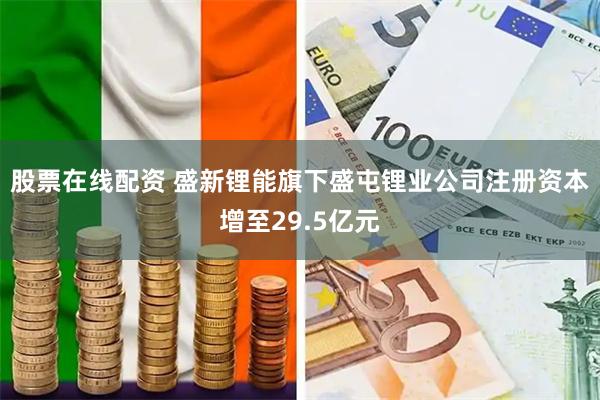 股票在线配资 盛新锂能旗下盛屯锂业公司注册资本增至29.5亿元