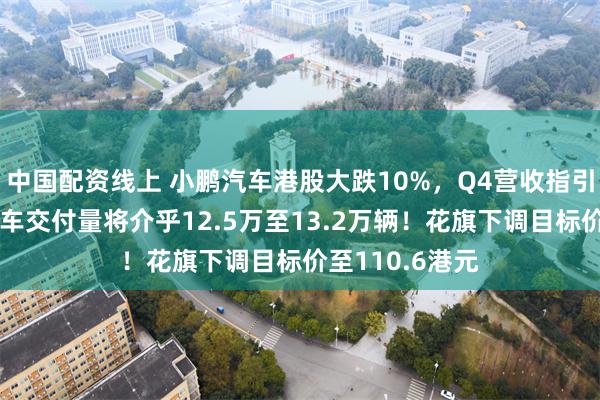 中国配资线上 小鹏汽车港股大跌10%，Q4营收指引不及预期，汽车交付量将介乎12.5万至13.2万辆！花旗下调目标价至110.6港元