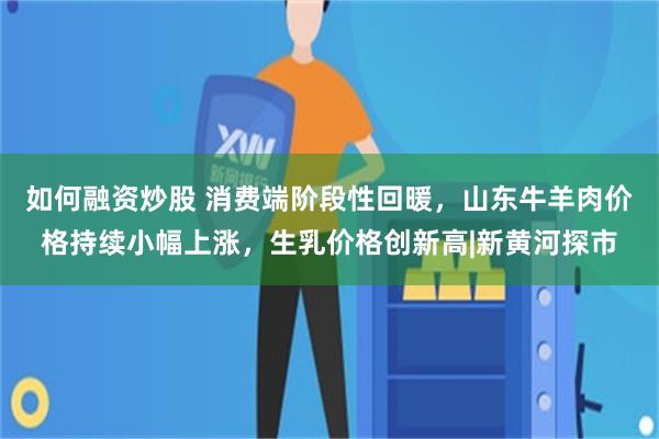 如何融资炒股 消费端阶段性回暖，山东牛羊肉价格持续小幅上涨，生乳价格创新高|新黄河探市