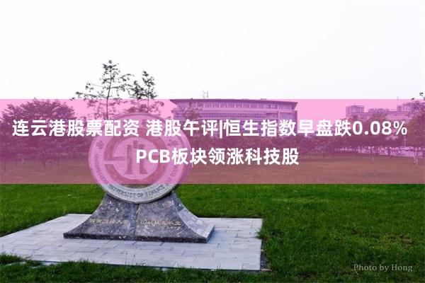连云港股票配资 港股午评|恒生指数早盘跌0.08%   PCB板块领涨科技股